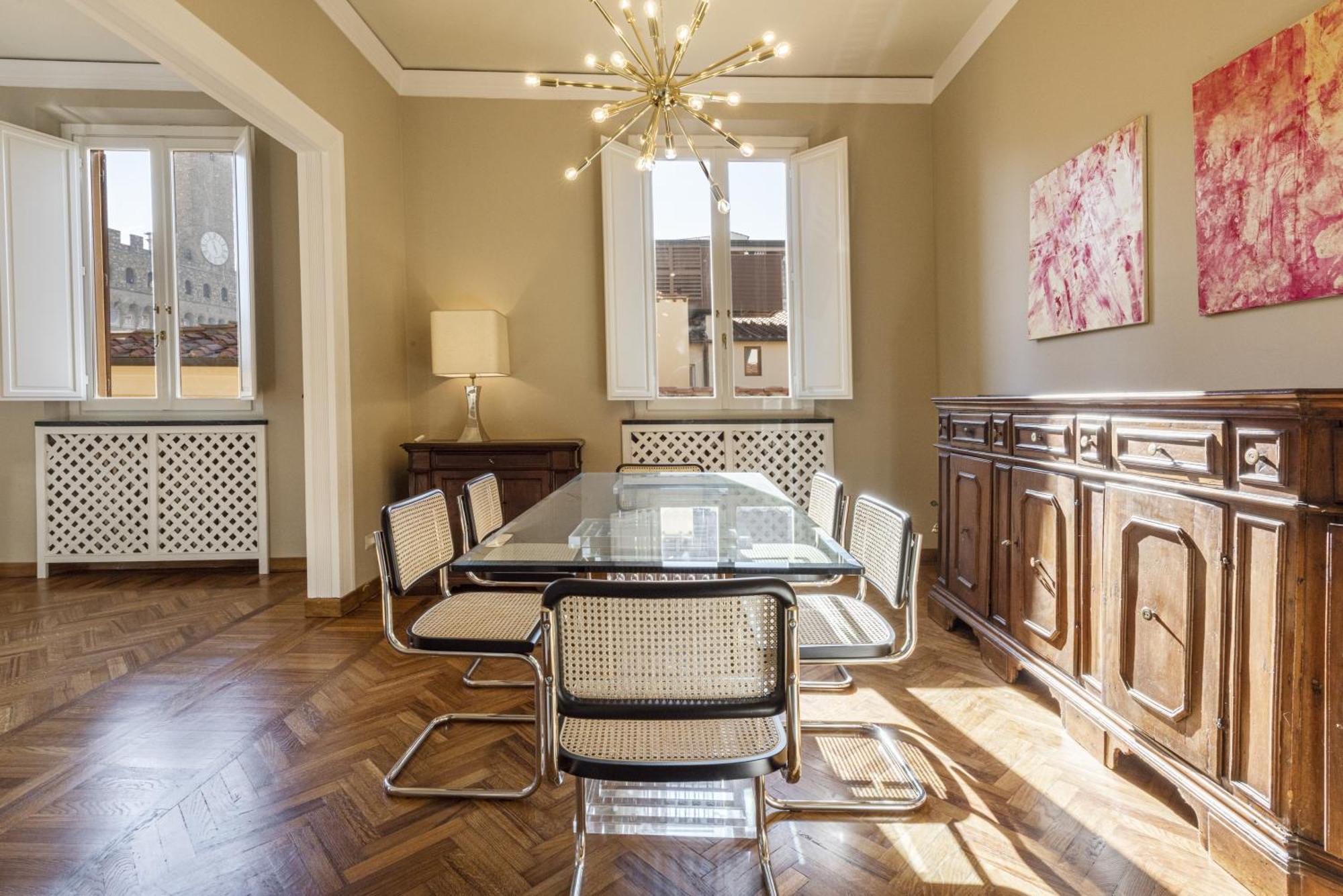 佛罗伦萨Penthouse In Piazza Della Signoria Duomo View公寓 外观 照片